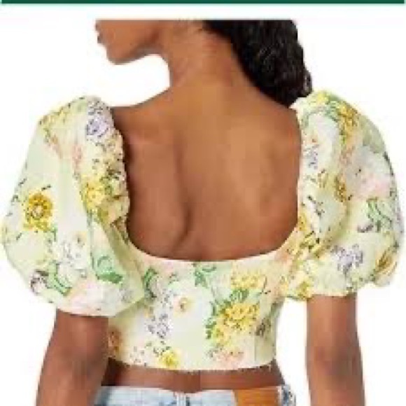 FOR THE LOVE AND LEMONS CHAMOMILE DENIM CROP TOP!👍❤️ - Picture 7 of 11